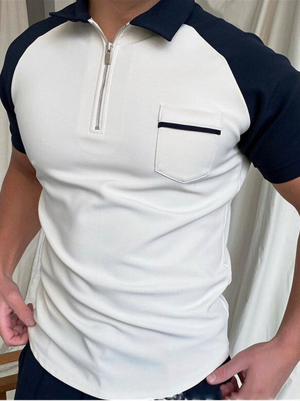 Men's Polo Shirt Men Solid Polo Shirts Brand Men Short-Sleeved Shirt..