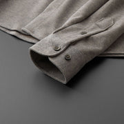 Men's Khaki Thick Warm Woolen Long Sleeves Shirt For Men Very Stylish.