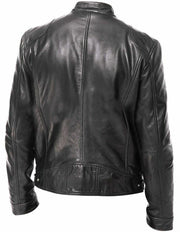 PU Leather Jacket Slim Leather Jacket - Business Style Fit daily wear.