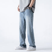 Loose Straight Washed Draping Wide Leg Vintage Jeans for Men Stylish.