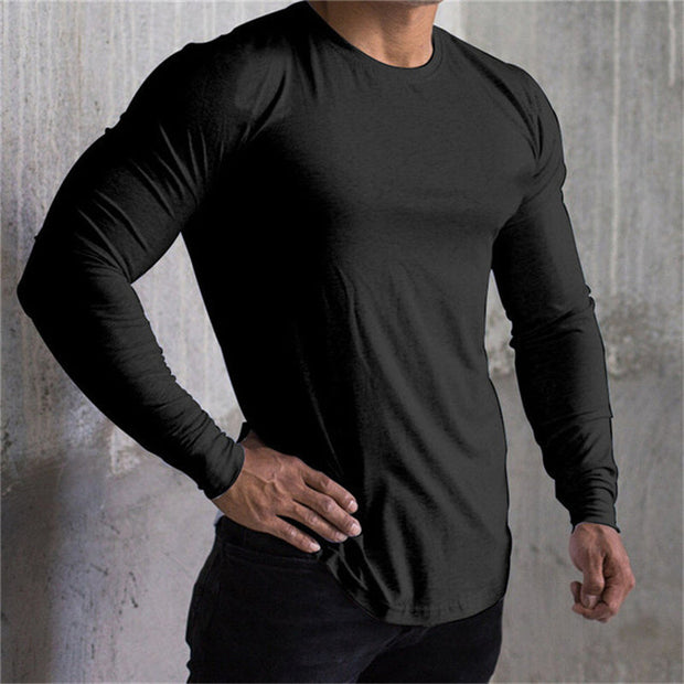 New Long Sleeve T Shirt Sport Men Gym Shirt Quick Dry style: Casual...