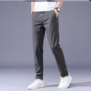 Drawstring Trousers Thin Casual PantsLoose Straight Sweatpants Mens