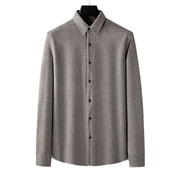 Men's Khaki Thick Warm Woolen Long Sleeves Shirt For Men Very Stylish.