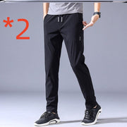 Drawstring Trousers Thin Casual PantsLoose Straight Sweatpants Mens