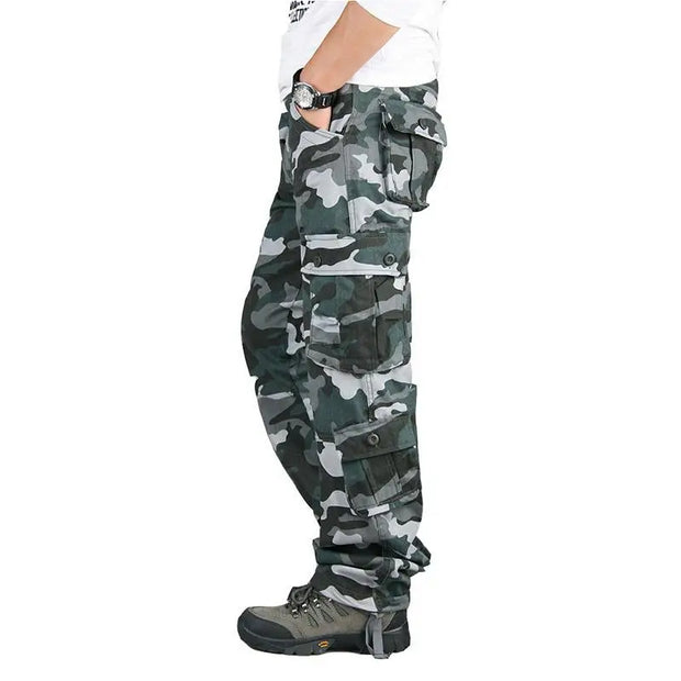 Men's Tactical Camouflage Overalls - High-Quality Cotton Gear