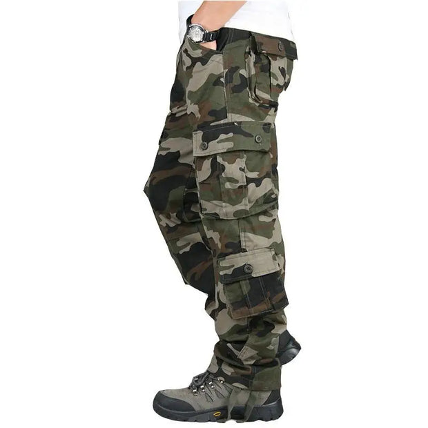 Men's Tactical Camouflage Overalls - High-Quality Cotton Gear