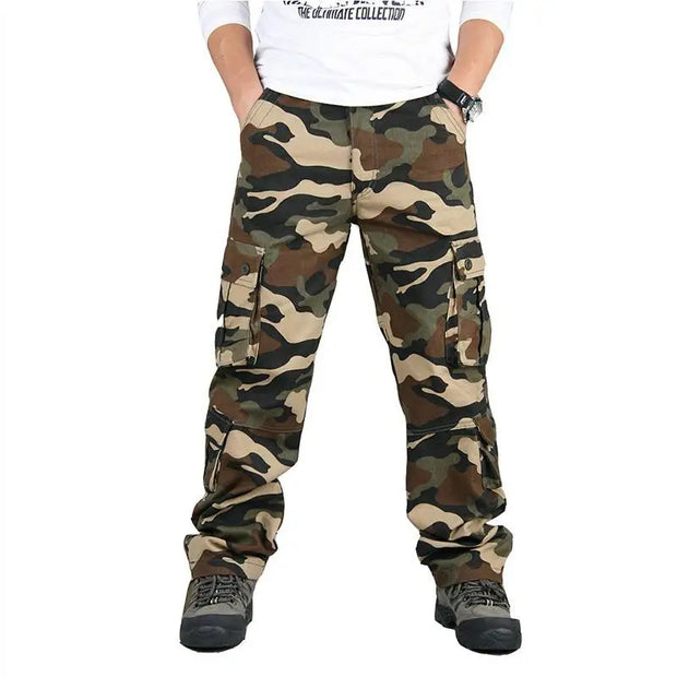 Men's Tactical Camouflage Overalls - High-Quality Cotton Gear