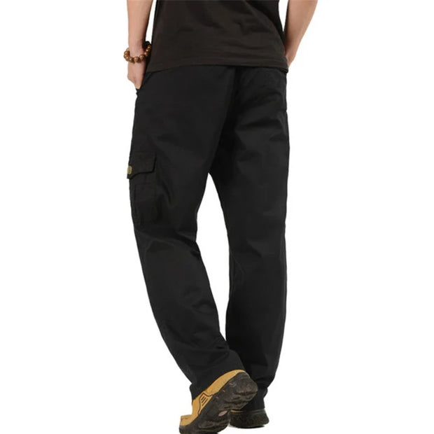 Spring Autumn Casual Cotton Pants Overalls LooseCombat Baggy Tactical 