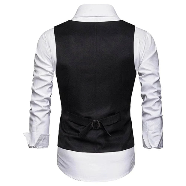 Men Slim Fits Mens Suit Vest Male Waistcoat Gilet Homme