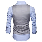 Men Slim Fits Mens Suit Vest Male Waistcoat Gilet Homme