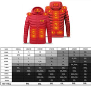 NWE Men Winter Warm USB Heating Jackets with Smart Thermostat