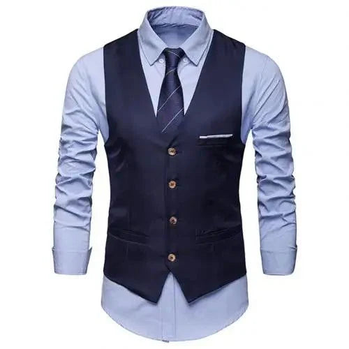 Men Slim Fits Mens Suit Vest Male Waistcoat Gilet Homme