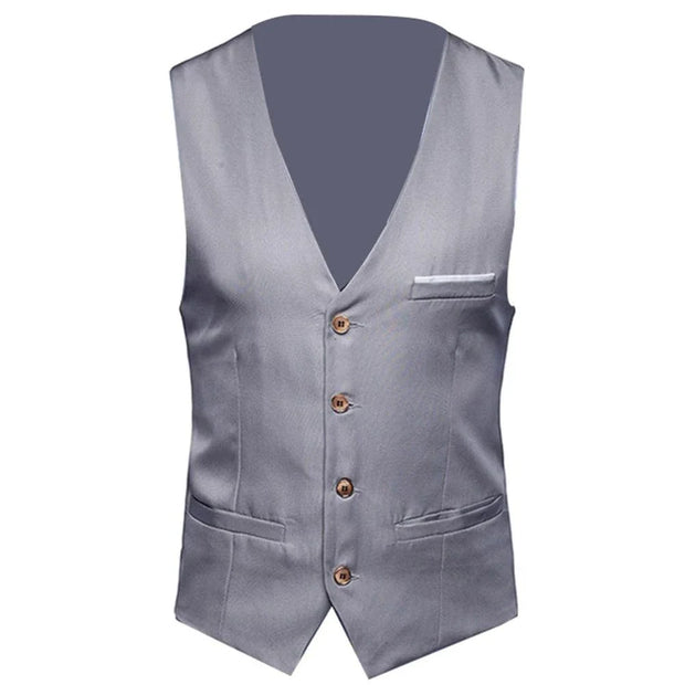 Men Slim Fits Mens Suit Vest Male Waistcoat Gilet Homme