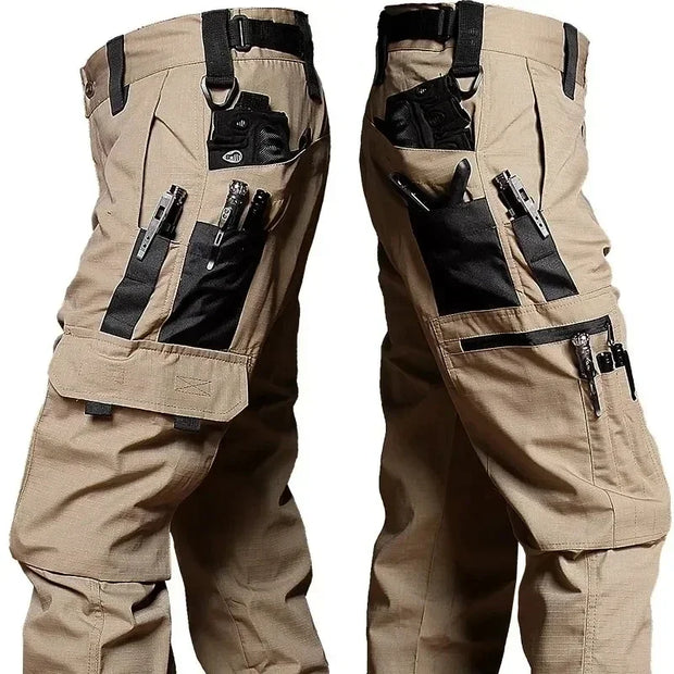 New Men's Tactical Work Pants Outdoor Waterproof Cargo Trousers Casual