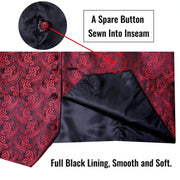 suit vest necktie pocket square cufflinks set