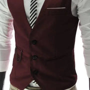 Korean Style Men's Formal Dress Vest - Fashionable High Street