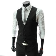 Korean Style Men's Formal Dress Vest - Fashionable High Street