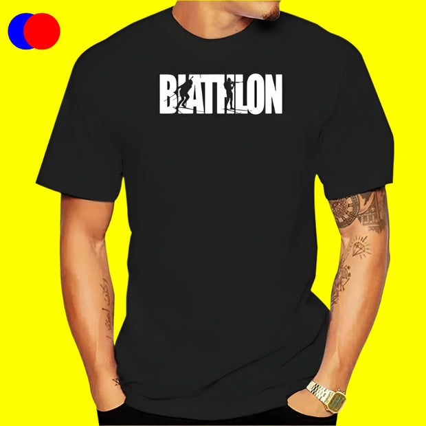 -shirt featuring biathlon wintersport text print