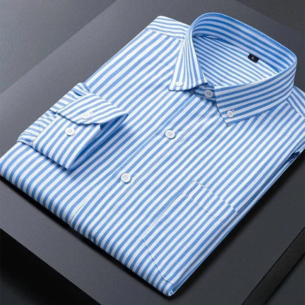 Classic Striped Dress Shirt for Men