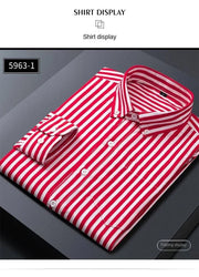 Classic Striped Dress Shirt for Men