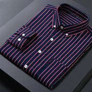 Classic Striped Dress Shirt for Men