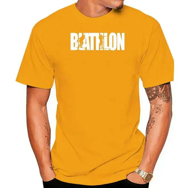 -shirt featuring biathlon wintersport text print