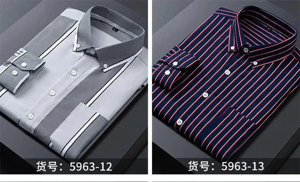 Classic Striped Dress Shirt for Men