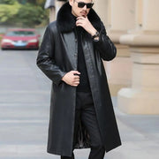 Men Autumn Winter Faux Leather Windbreaker for Ultimate Comfort casual