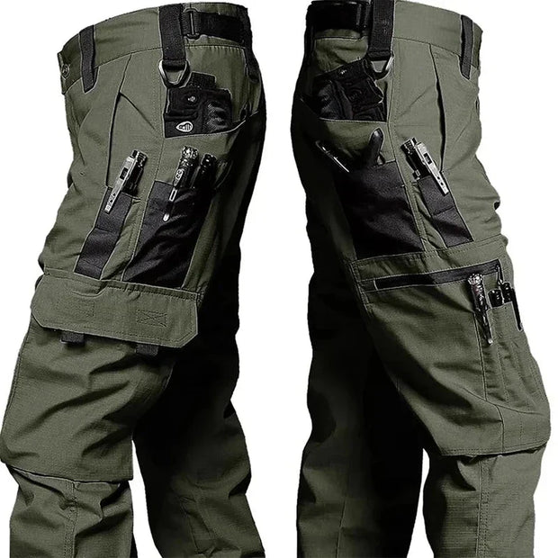 New Men's Tactical Work Pants Outdoor Waterproof Cargo Trousers Casual