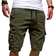 men's clothing summer cargo drawstring pants