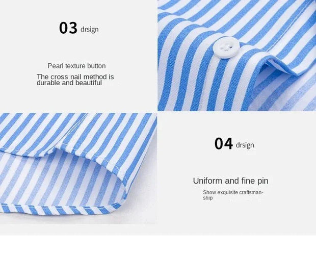 Classic Striped Dress Shirt for Men