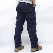 Ombre Streetwear Army Straight Trousers Overalls Men Cargo Pants Casual Multi Pockets