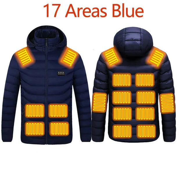 NWE Men Winter Warm USB Heating Jackets with Smart Thermostat