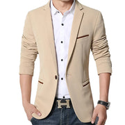 Casual Blazer 2024 Autumn Men's Fashion Slim Business Suit