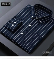 Classic Striped Dress Shirt for Men