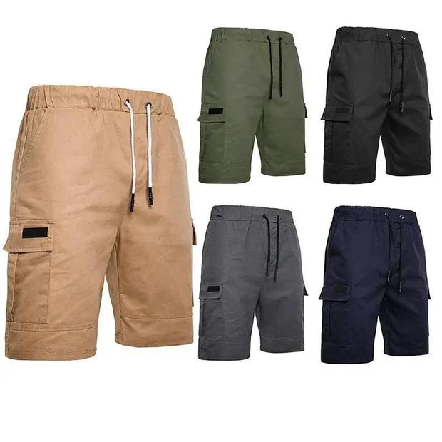 men's clothing summer cargo drawstring pants