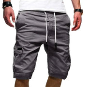 men's clothing summer cargo drawstring pants