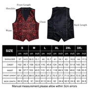 Wedding Male Satin Burgundy Red Waistcoat Sleeveless Jacket