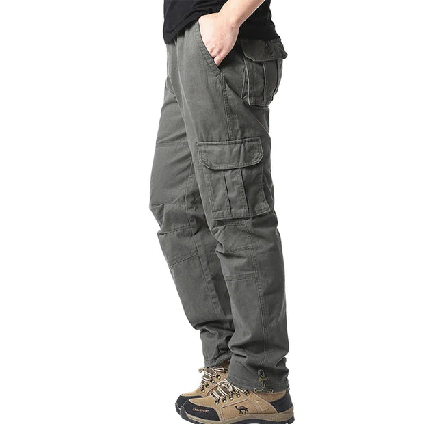 Large Pocket Loose Overalls Men's Outdoor Sports Pants PureCottonprand