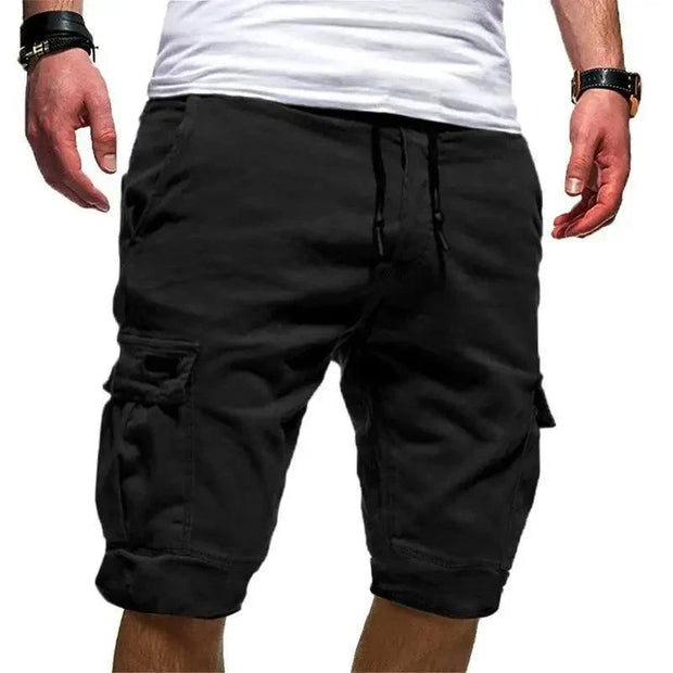 men's clothing summer cargo drawstring pants