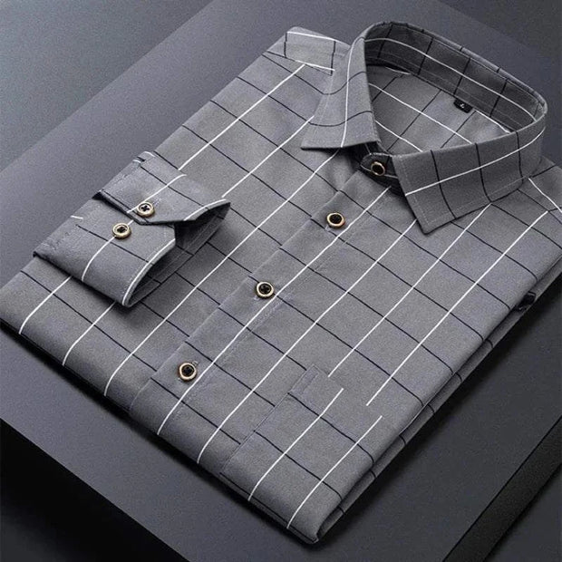 Classic Striped Dress Shirt for Men