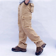 Ombre Streetwear Army Straight Trousers Overalls Men Cargo Pants Casual Multi Pockets