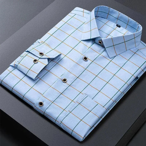 Classic Striped Dress Shirt for Men