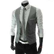 Korean Style Men's Formal Dress Vest - Fashionable High Street