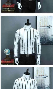 Classic Striped Dress Shirt for Men