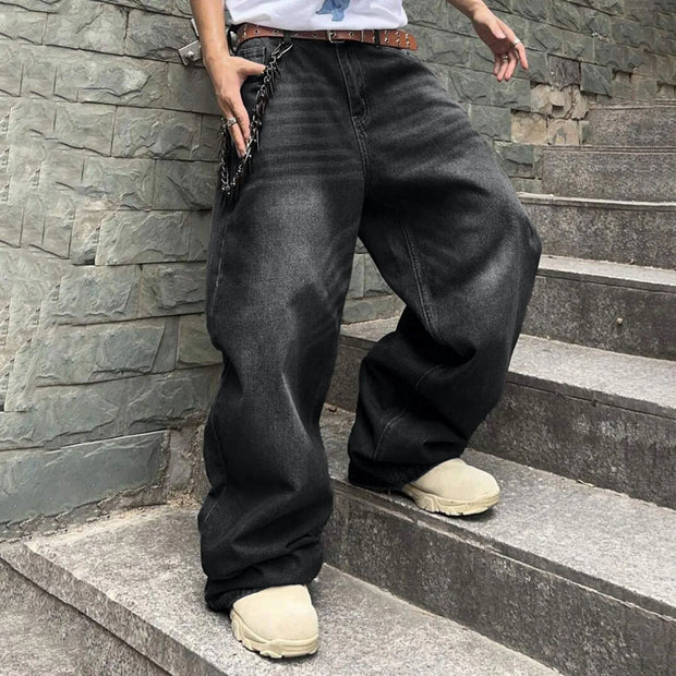 Baggy Jeans Retro Trousers Korean Fashion Loose Fit Denimv fashion ...