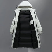 New Winter Men Hooded Casual Duck Down Coats Long Puffer Jackets Outdoor