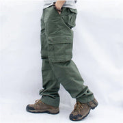 Ombre Streetwear Army Straight Trousers Overalls Men Cargo Pants Casual Multi Pockets