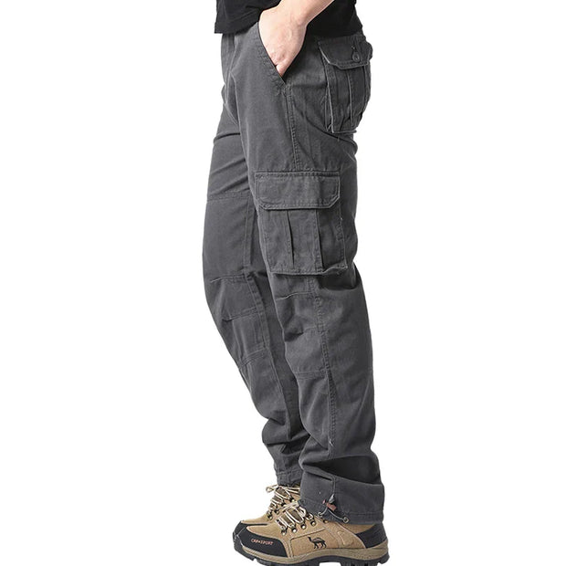 Large Pocket Loose Overalls Men's Outdoor Sports Pants PureCottonprand