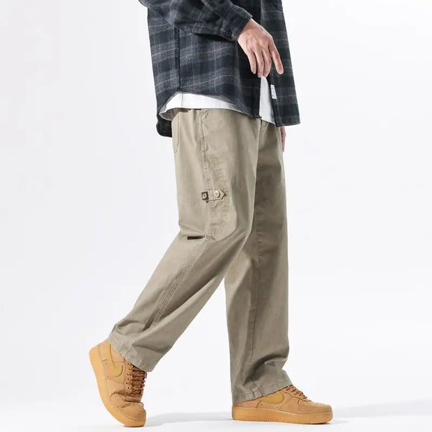 Clothing: Men's Spring Autumn Casual Loose High Waist Fashion